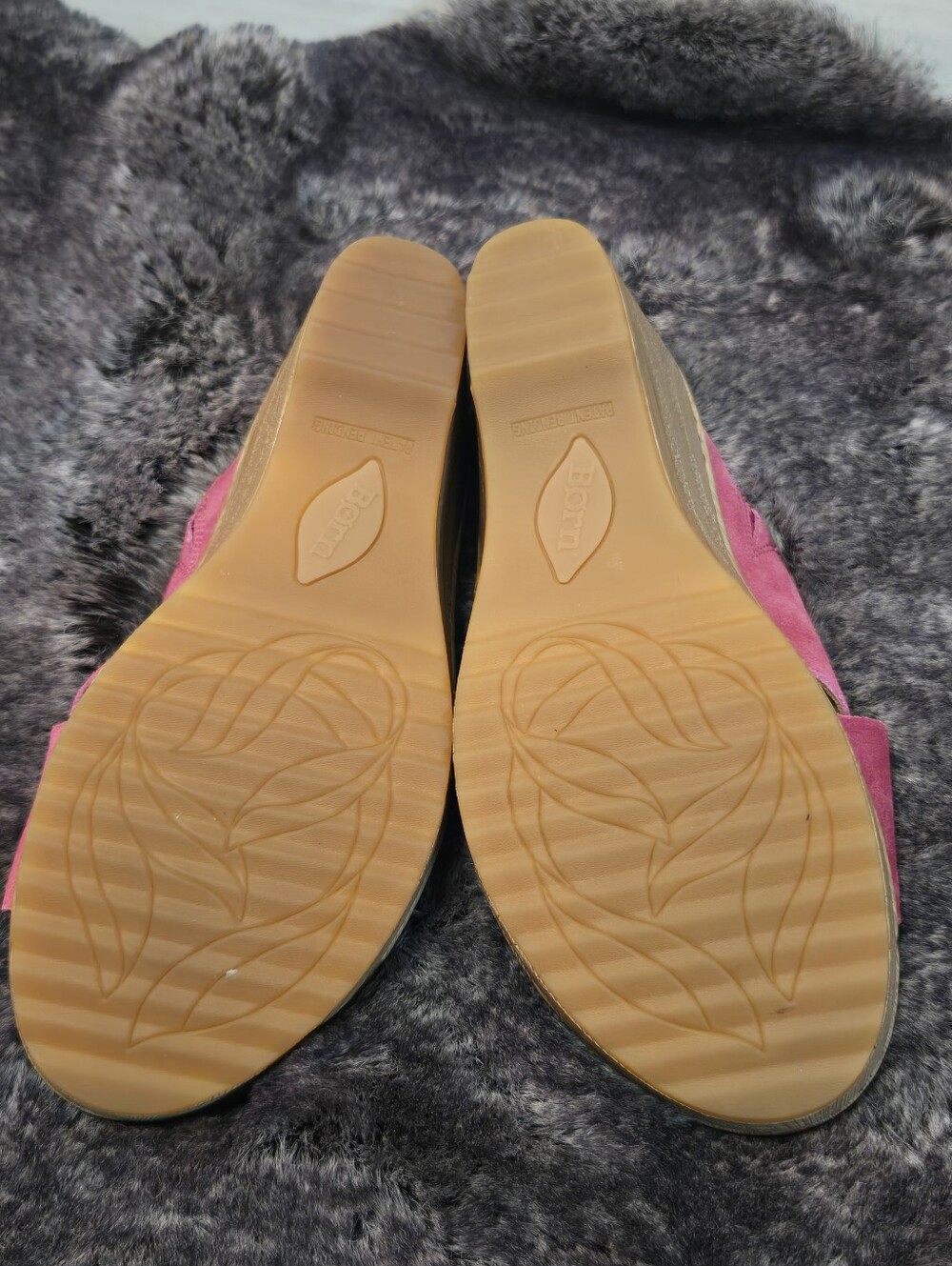 Born Women's Pink Wedge Sandals - Picture 7 of 8